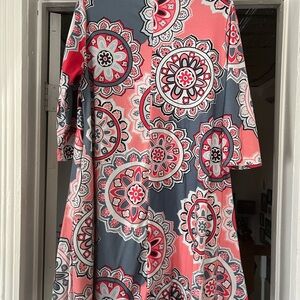 Colorful Mandala Print Dress